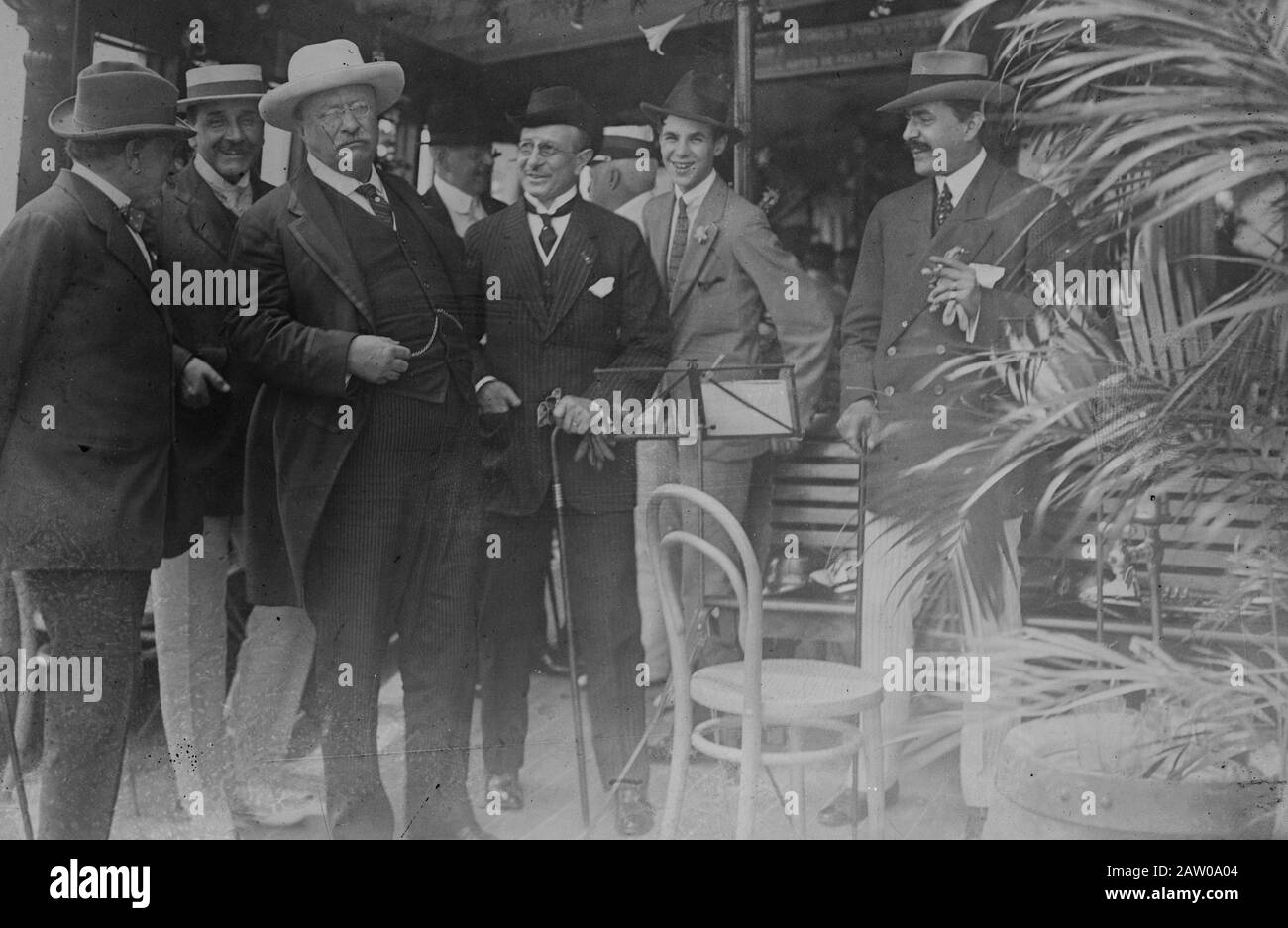 Präsident Theodore Roosevelt in Rio de Janeiro, Brasilien vor der wissenschaftlichen Expedition von Roosevelt-Rondon zum Amazonas-Fluss, die 1913 begann Stockfoto