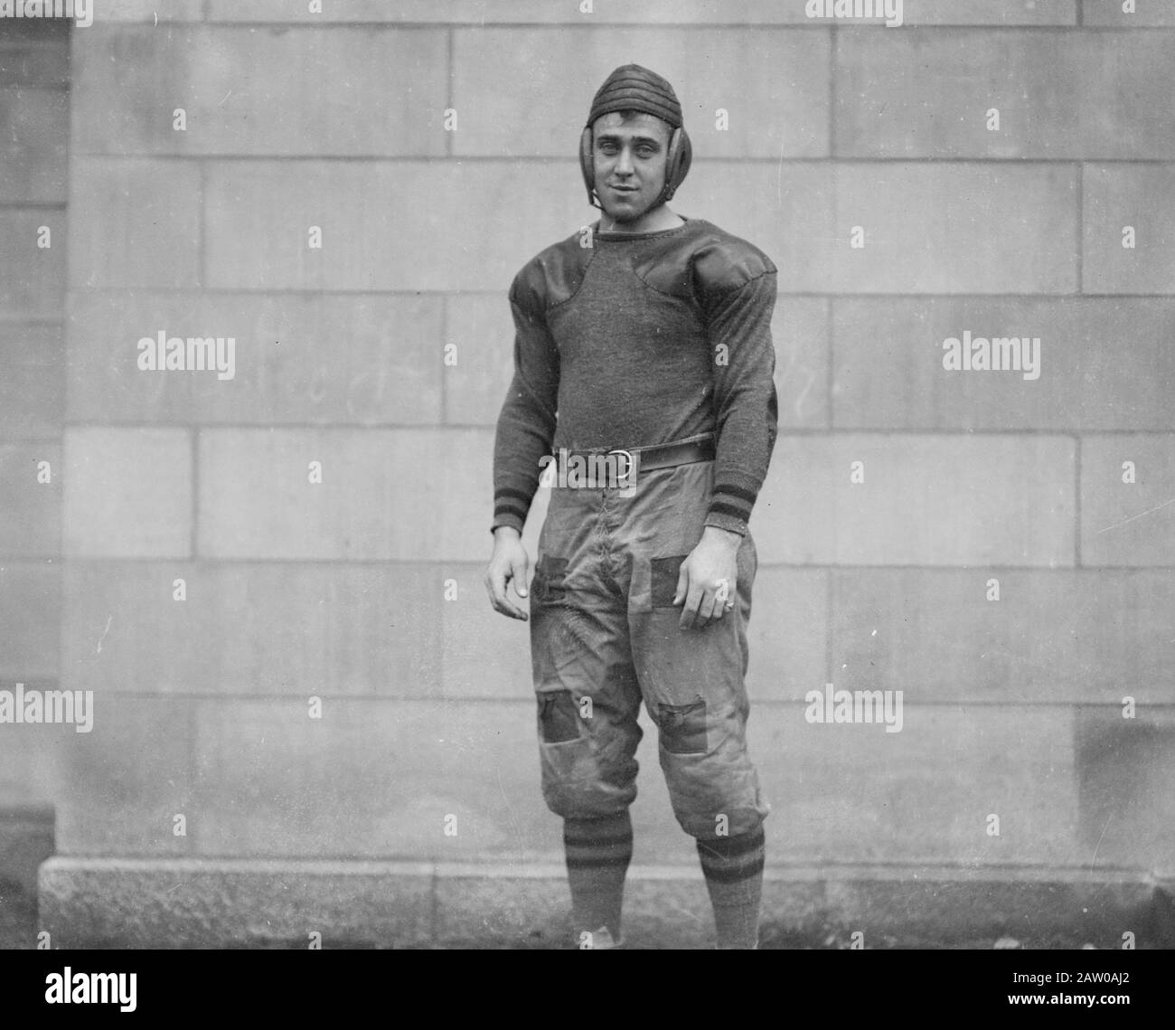 Kapitän Benjamin Fiery Hoge von der United States Military Academy (West Point) Fußballmannschaft Ca. 1913 Stockfoto