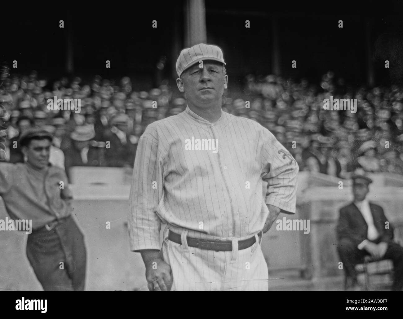 John McGraw, New York NL, auf Polo Grounds, NY Ca. 1914 Stockfoto