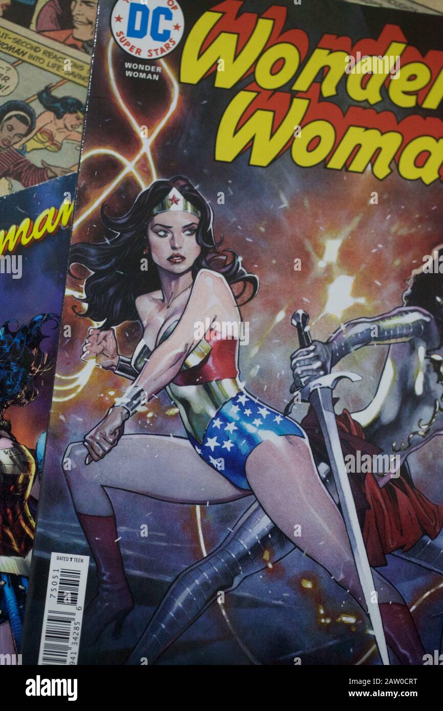 Wonder Woman DC-Comics. Stockfoto