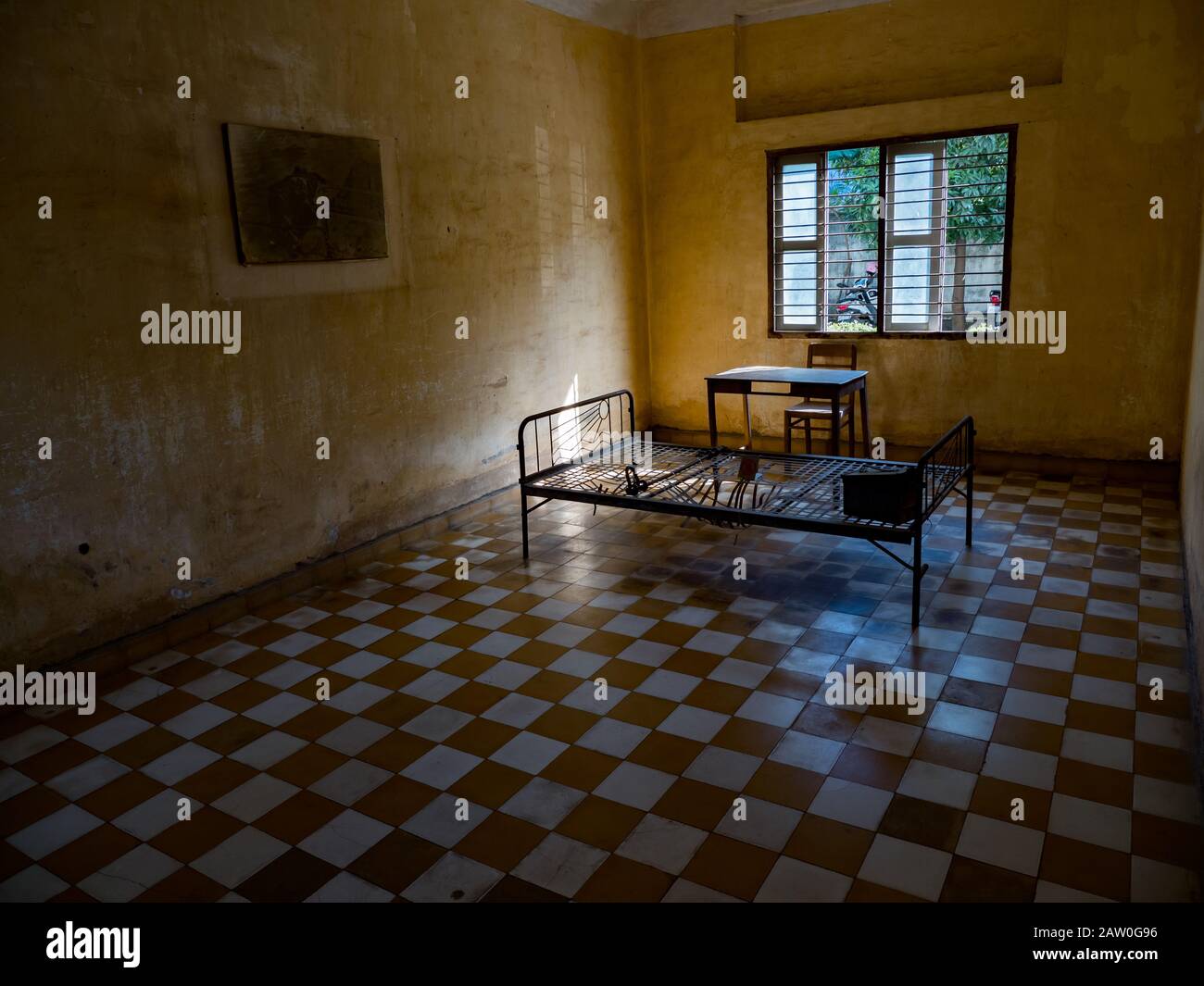 Das Folterkammergefängnis S21 von der Khmer Rouge in Phnom Penh Kambodscha Stockfoto