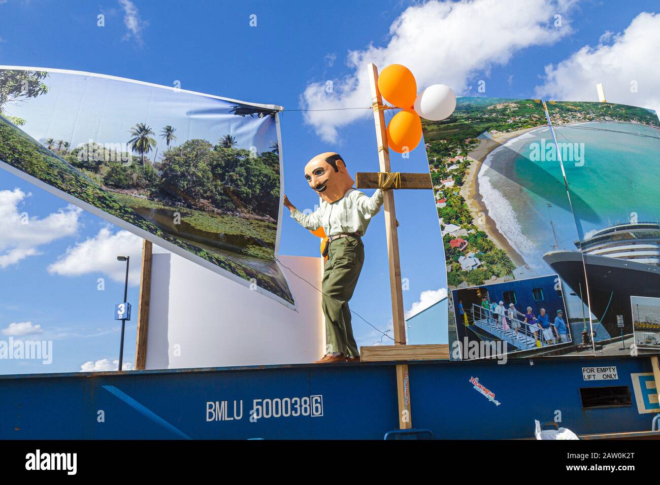 Miami Florida, Kunst auf der Straße, Unabhängigkeit von Mittelamerika & Mexiko Tag der kulturellen Integration, Hispanic Latino ethnischen Einwanderer m Stockfoto Miami Florida, Kunst auf der Straße, Unabhängigkeit von Mittelamerika & Mexiko Tag der kulturellen Integration, Hispanic Latino ethnischen Einwanderer m Stockfoto