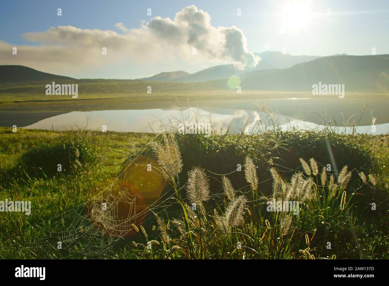 Kusasenrigahama an Aso, Kyushu Präfektur, Japan Stockfoto