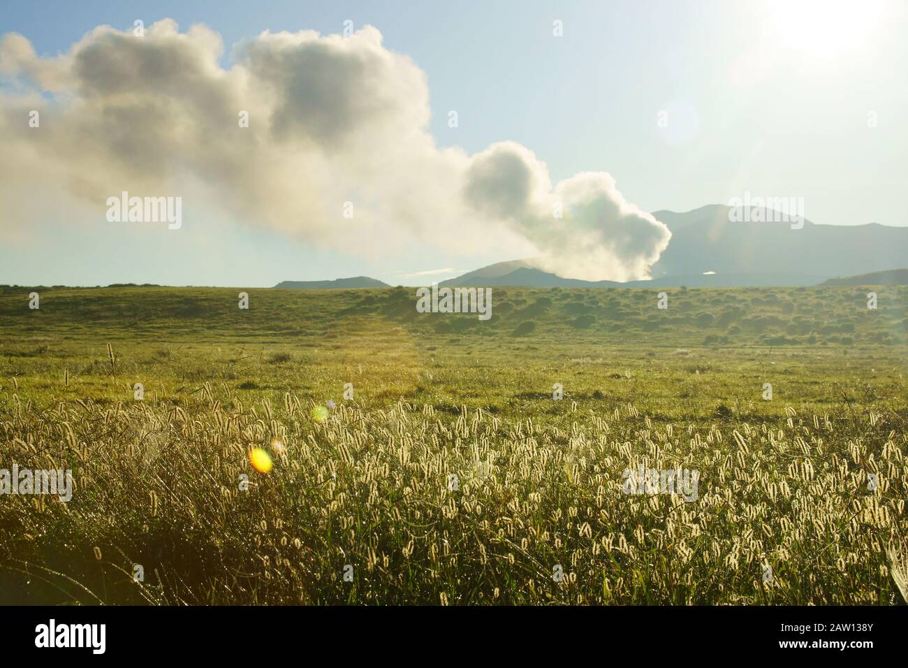Kusasenrigahama an Aso, Kyushu Präfektur, Japan Stockfoto