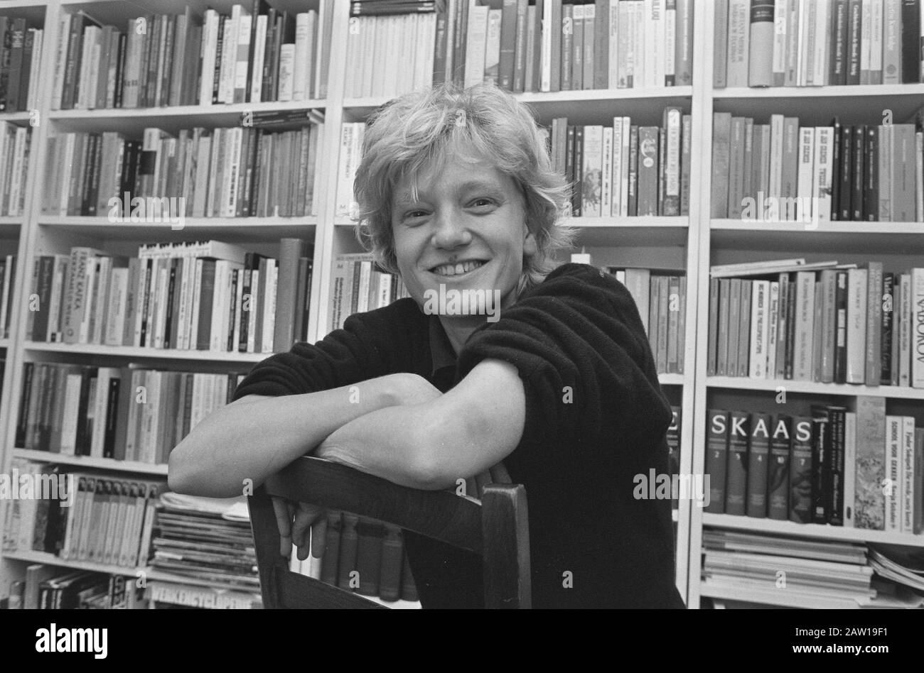 Sprachbefehl; Schriftstellerin Madeleine Tolhuizen Datum: 17. September 1987 Schlüsselwörter: Writers Person Name: Voice Stockfoto