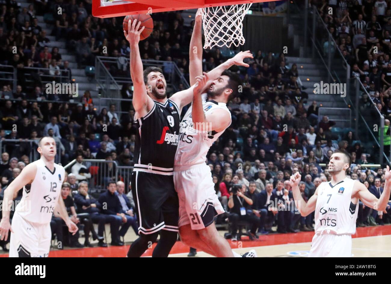 Bologna, Italien. Februar 2020. Stefan markovic (Virtus segafredo bologna) während Segaftedo Virtus Bologna vs. Partizan Nis Belgrado, Basketball EuroCup Championship in Bologna, Italien, 5. Februar 2020 Credit: Independent Photo Agency/Alamy Live News Stockfoto