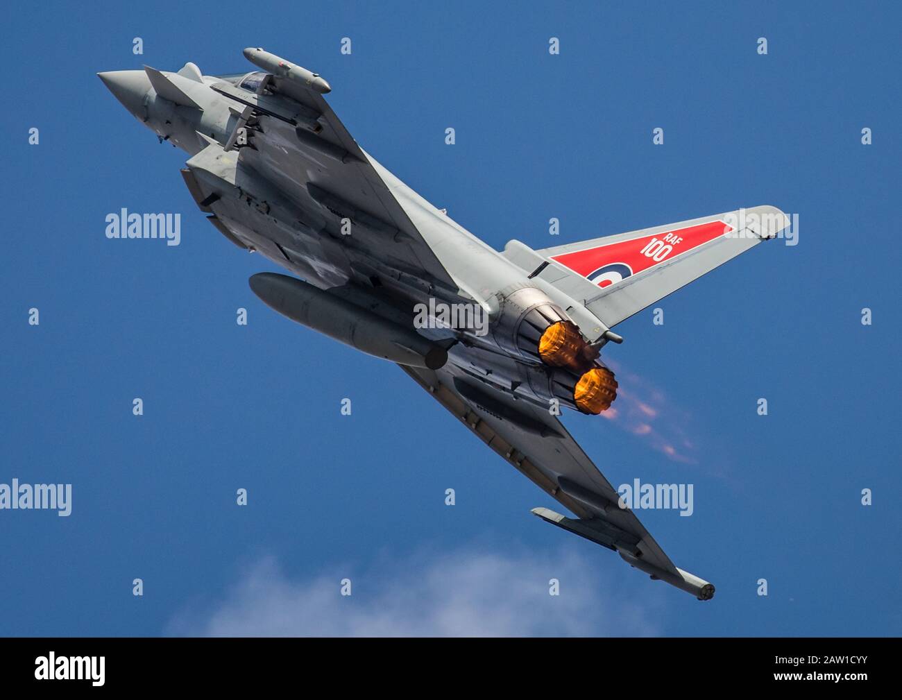 Luftanzeige RAF Typhoon Stockfoto