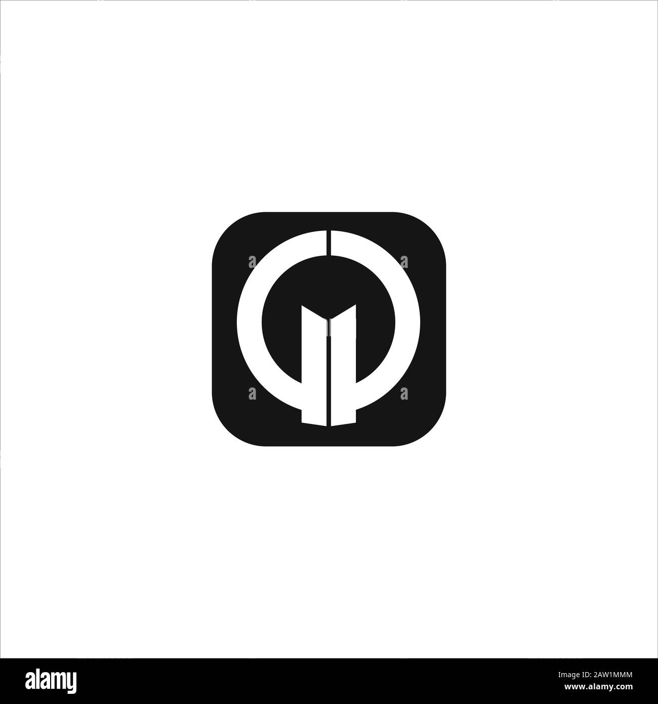 Vektor-Design mit Anfangsbuchstaben GP oder pg-Logo Stock Vektor