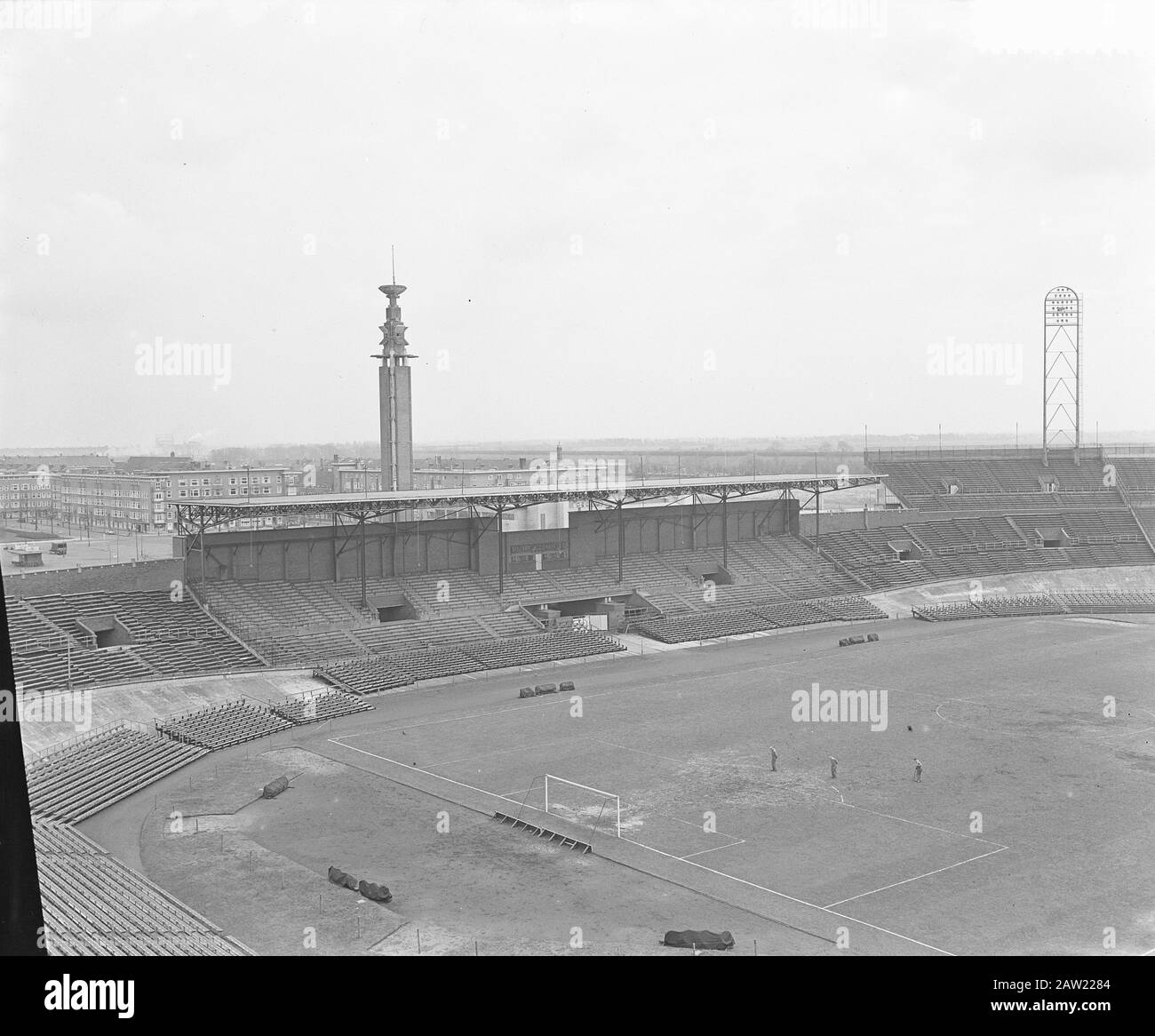 Rezensionen Olympiastadion Amsterdam Datum: 22. Januar 1954 Schlagwörter: Statements Institution Name: Olympiastadion Stockfoto