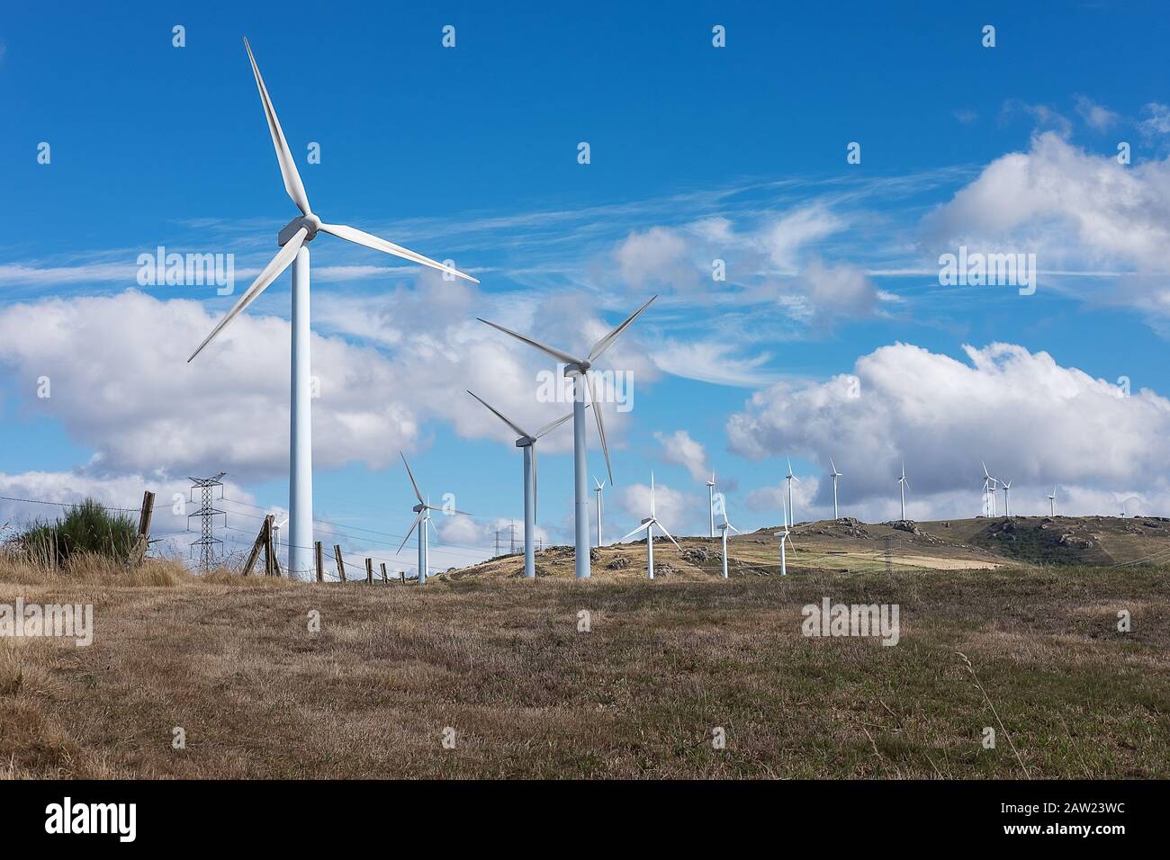 Windkraft, Alternative zum Klimawandel Stockfoto