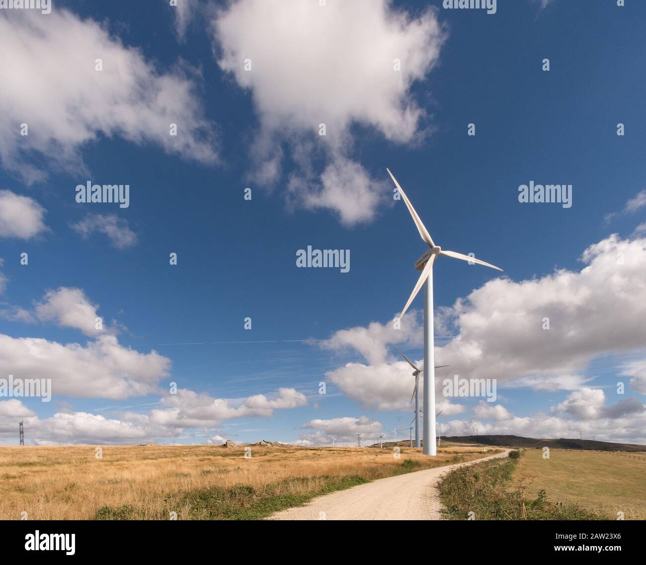 Windkraft, Alternative zum Klimawandel Stockfoto