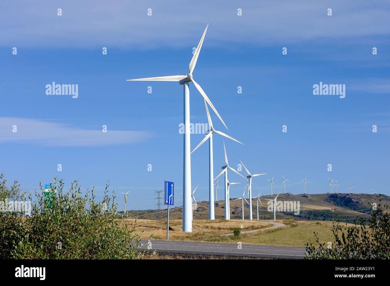 Windkraft, Alternative zum Klimawandel Stockfoto