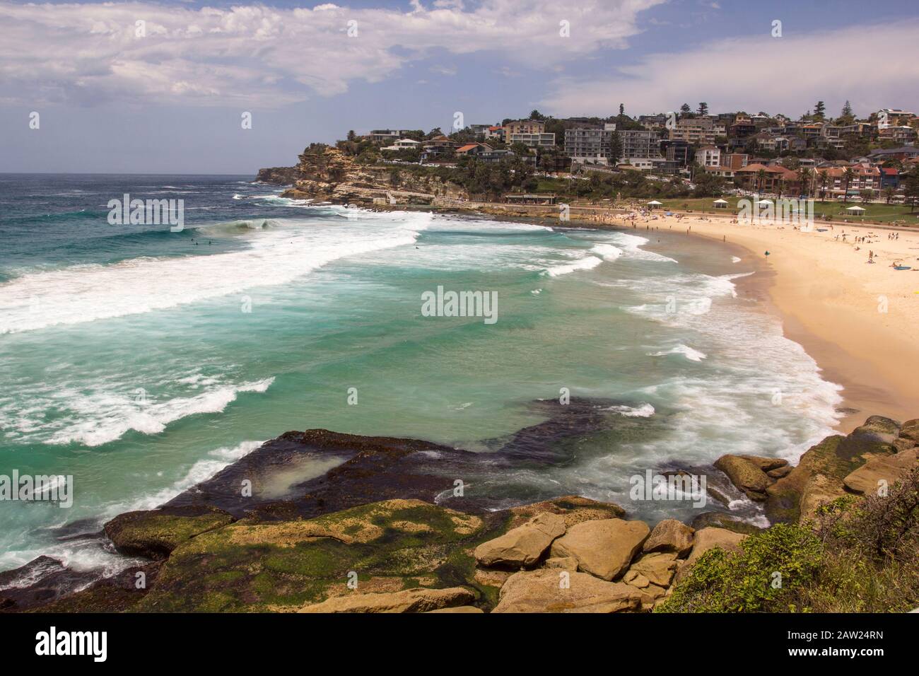 Bronte Beach, Bondi to Coogee Coastal Walk, Sydney, Australien Stockfoto