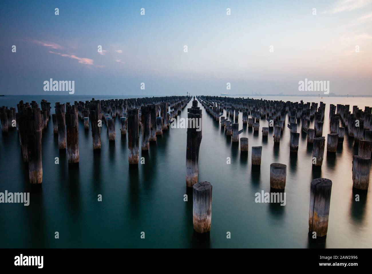 Princes Pier in Port Melbourne Australien Stockfoto