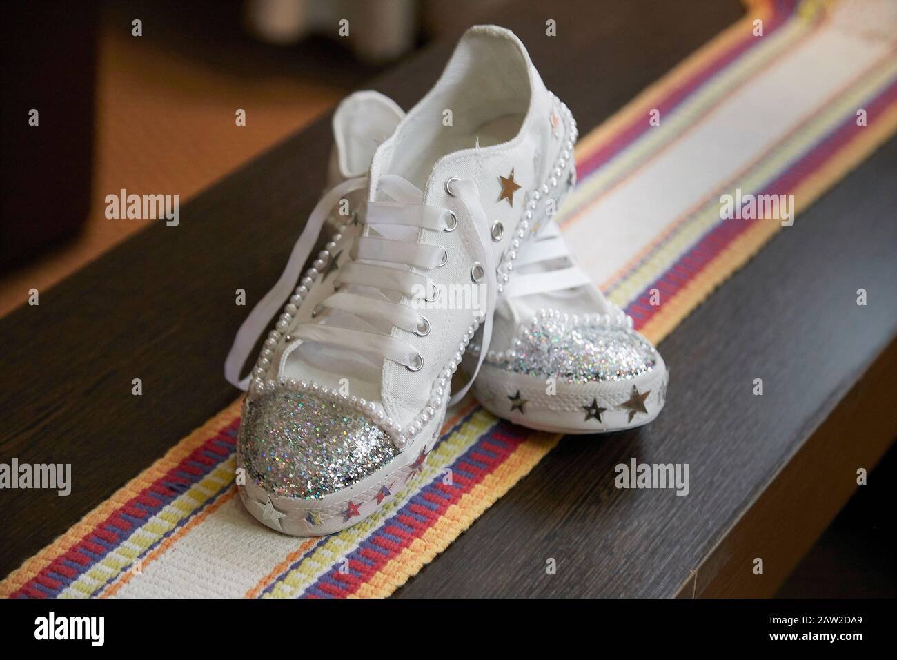 Mendoza, ARGENTINIEN, 20. April 2019. Sneakers, Partyartikel, Mendoza City, MENDOZA. Foto: Axel Lloret www.allofotografia.com Stockfoto
