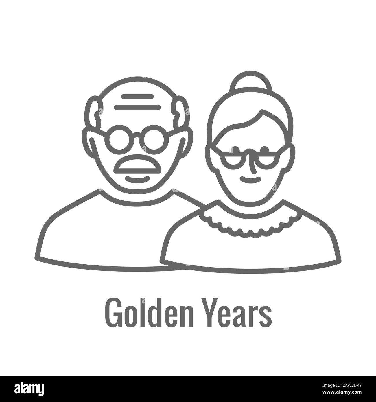 Generations - Ruhestand Icon Set mit Überlegungen für den Ruhestand ...