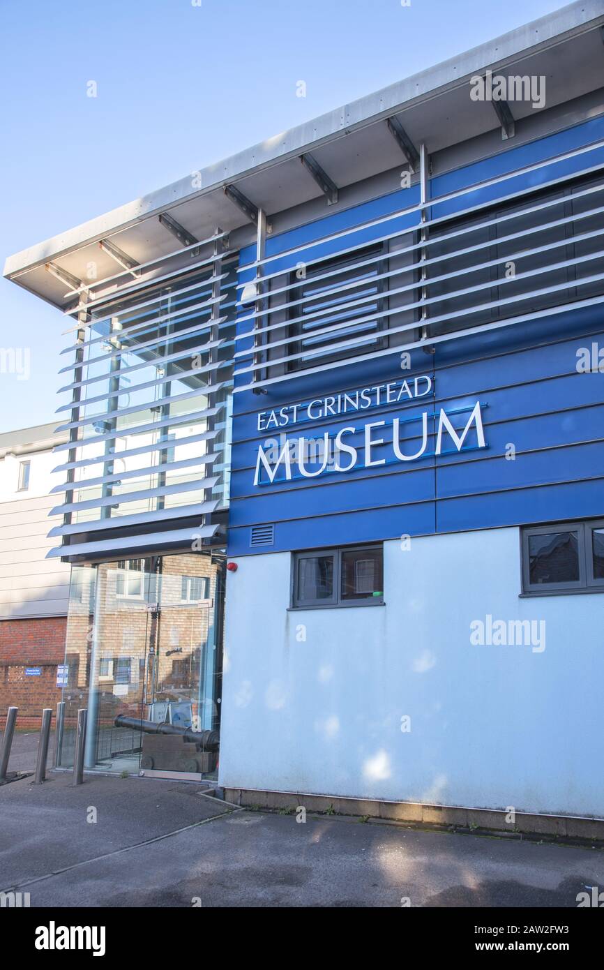 Das moderne Museum im historischen Osten grinstead East susse Stockfoto