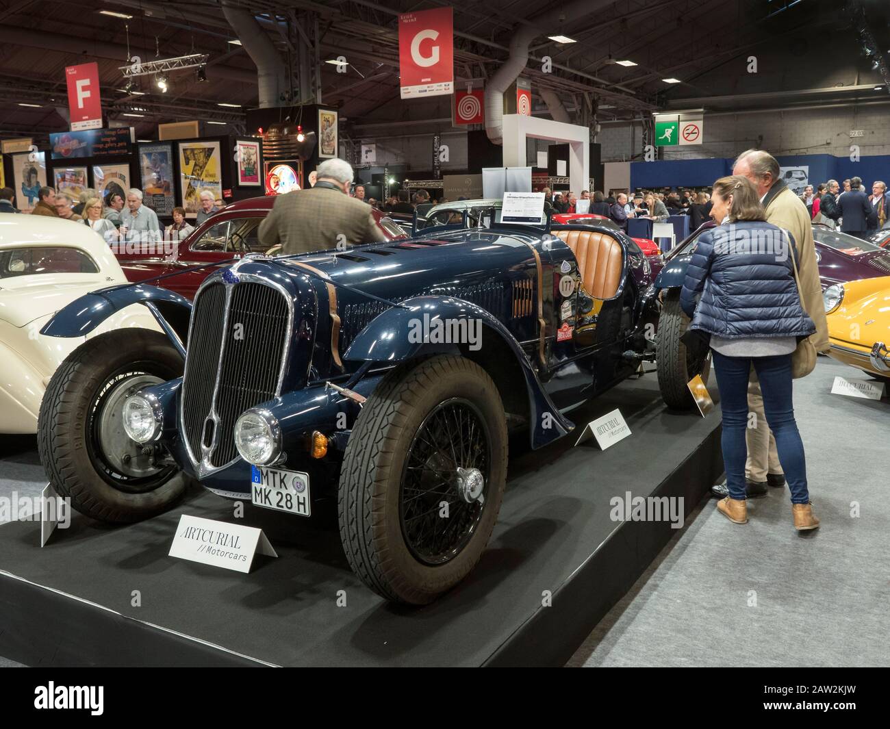 1937 Delahaye 135S auf der Retromobile Classic Car Show Paris 05/02/2020 Stockfoto