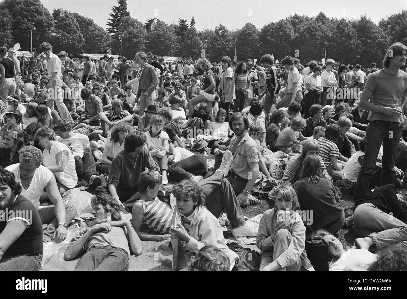 Pinkpop Festival in Geleen; div. Datum: 8. Juni 1981 Schlagwörter: Festivals Stockfoto