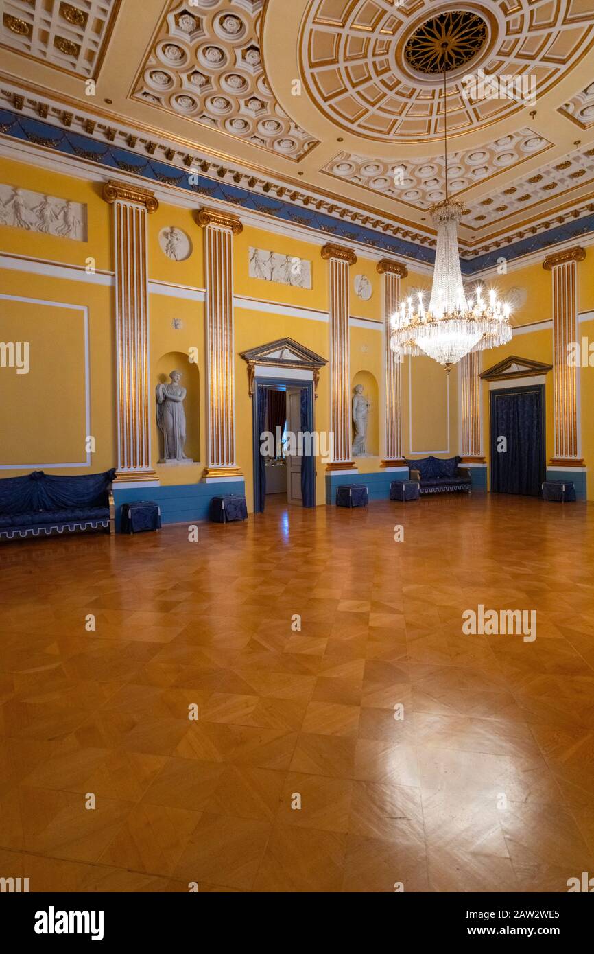 Gala-Halle, Schloss Amalienborg, Kopenhagen, Dänemark Stockfoto