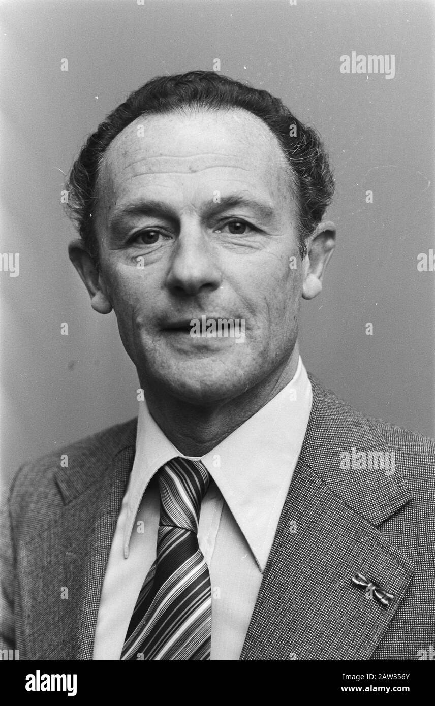 NS-Präsident MG Brown (Leiter), Pressekonferenz Neujahr. Datum: 5. Januar 1978 Stichwörter: Neues JAHR, Pressekonferenzen Institution Name: NS Stockfoto