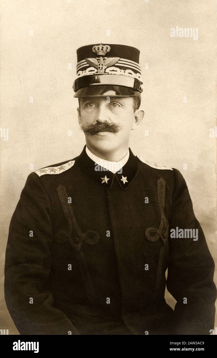 1905 Ca, ITALIEN: Der italienische König VITTORIO EMANUEL III di SAVOIA (* 1869; † 1947). Foto-Porträt des berühmten Filmaker-Pioniers und Fotografen CAV Stockfoto