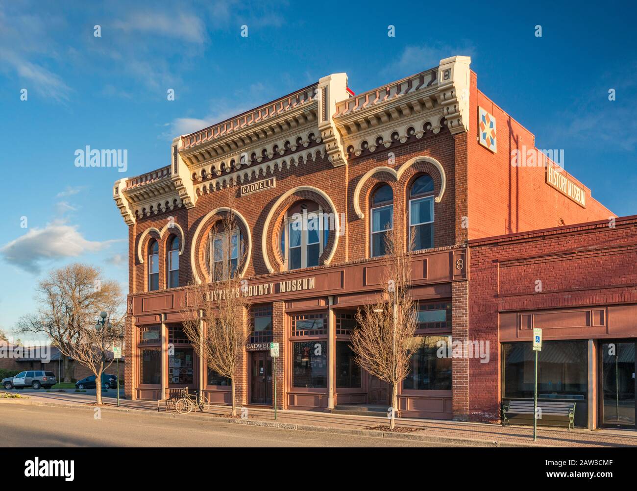 Kittitas County Historical Museum, Cadwell Building, 1889, Ellensburg, Washington, USA Stockfoto