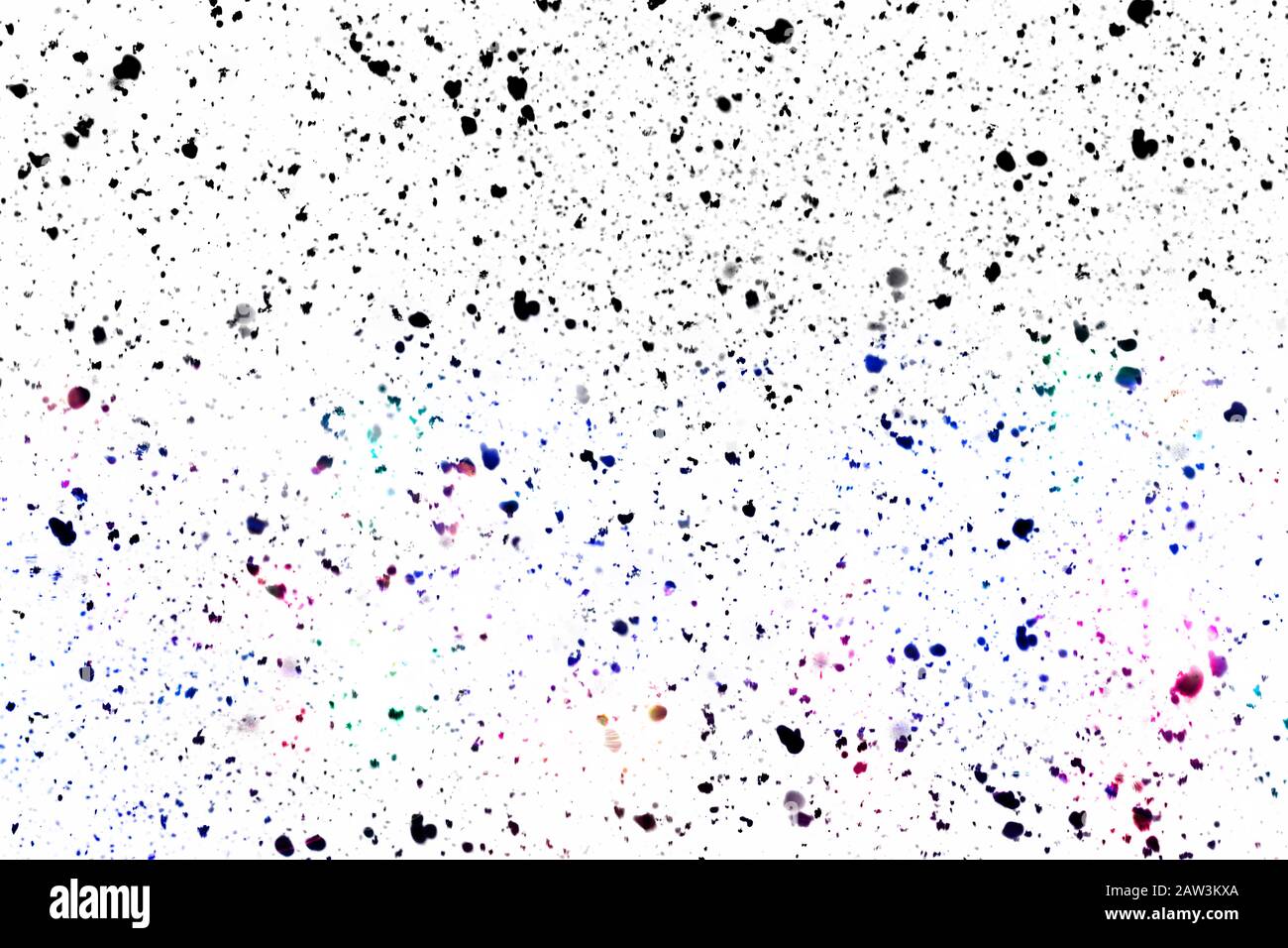 Abstrakter bunter Hintergrund, abstrakter Hintergrund mit farbigen Spritzer und Flecken Stockfoto