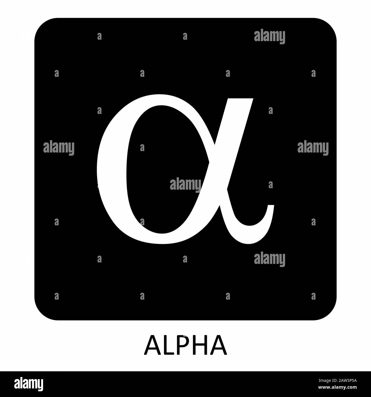 alphanumerische zeichen Stock Vektor