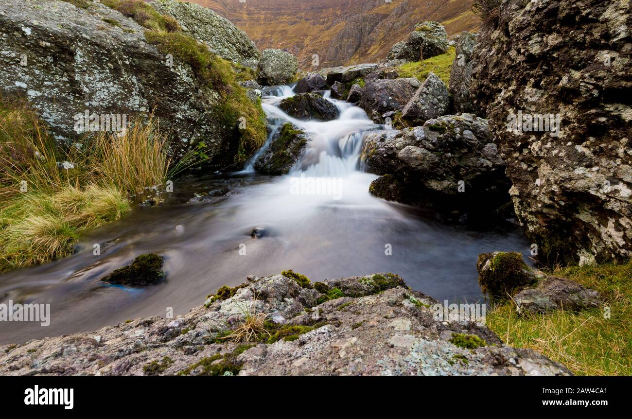 Coumshingaun Lough, Waterford, Irland Stockfoto