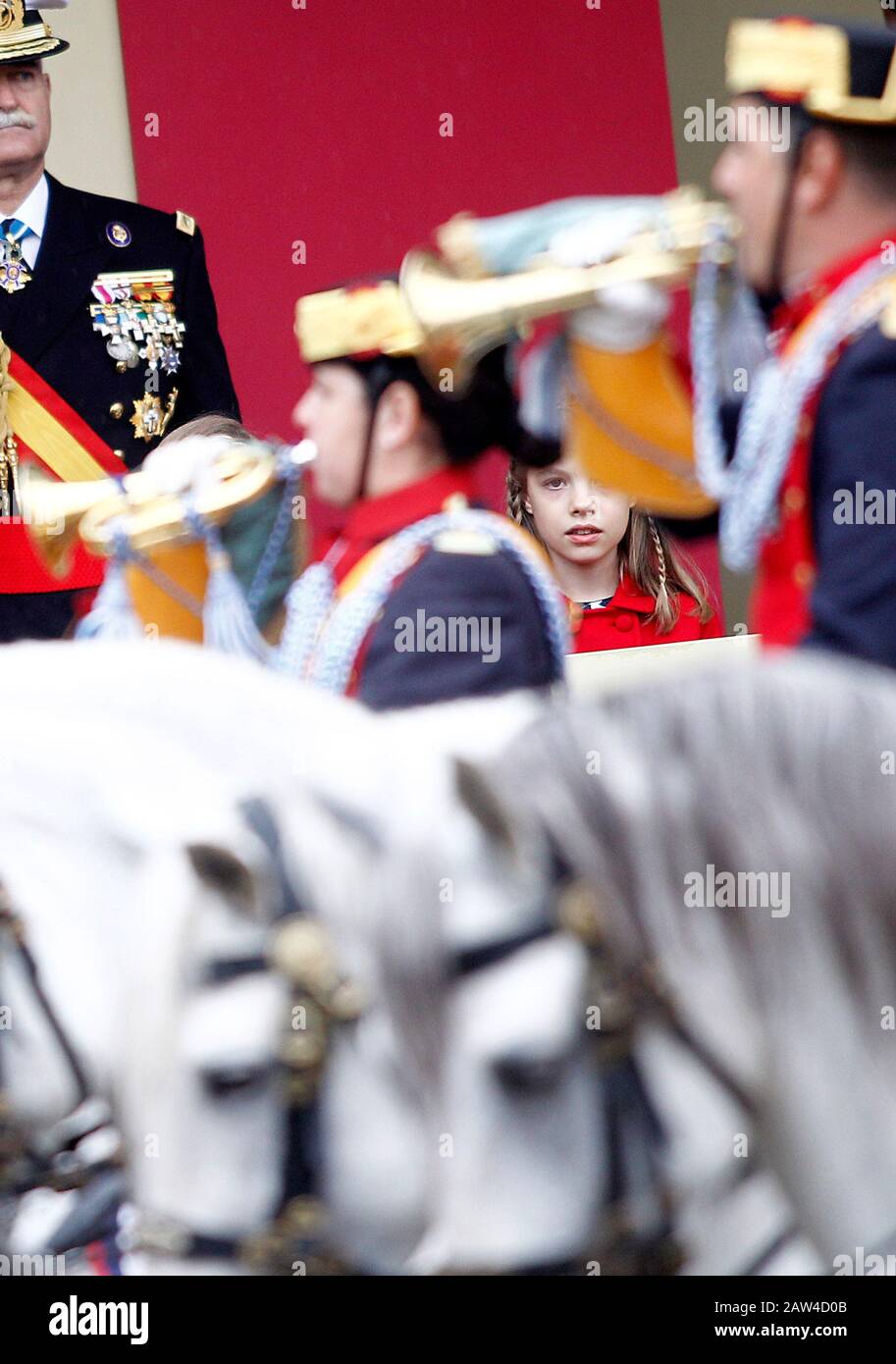 Prinzessin Sofia von Spanien besucht die Militärparade des nationalen Tages. Oktober 2016. (ALTERPHOTOS/Acero) NORTEPHOTO.COM Stockfoto