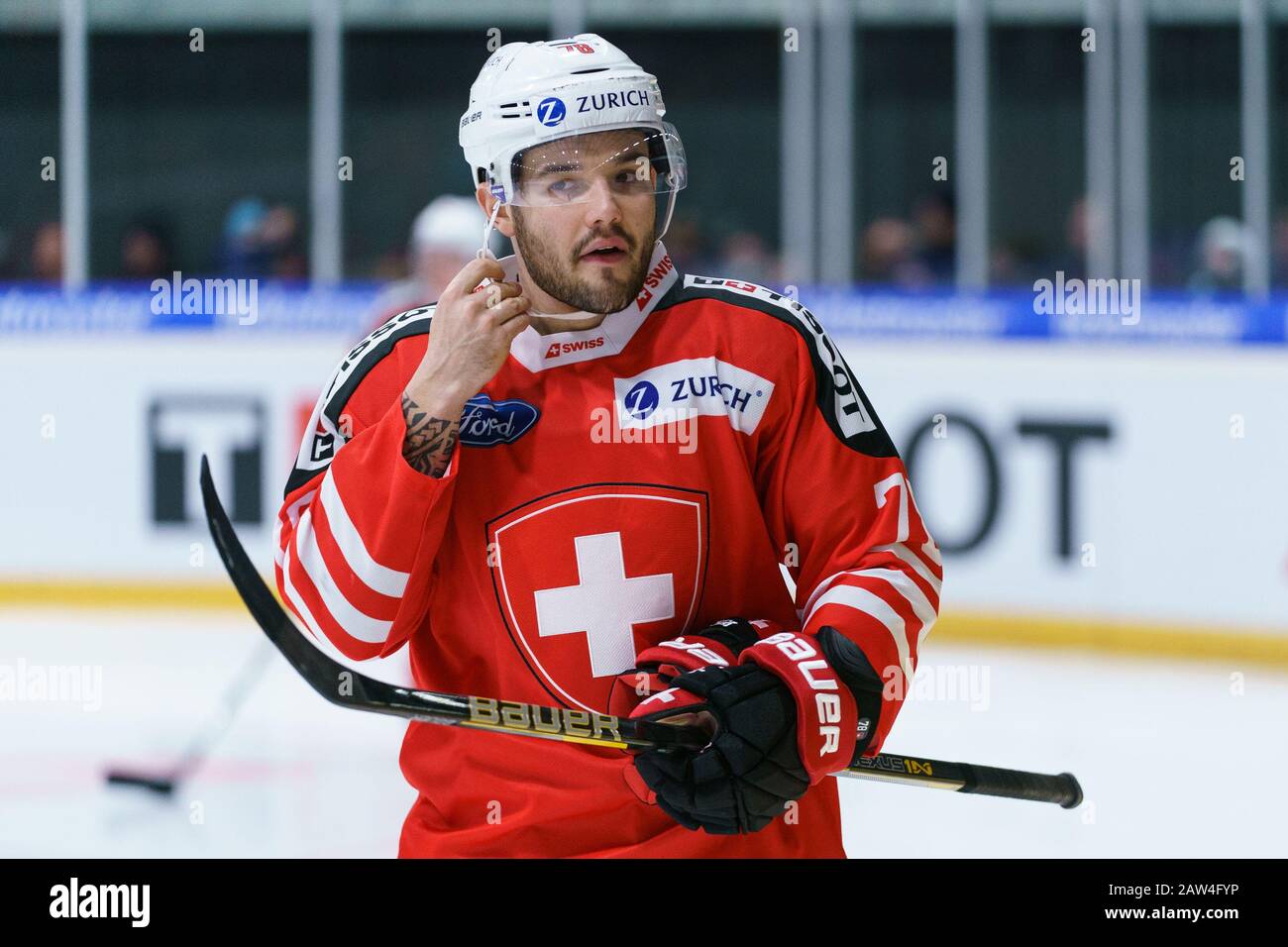 Herisau, Sportzentrum Herisau, Prospect Games, Schweiz. Februar 2020.  Deutschland, # 78 Luca Fazzini (Schweiz) Credit: SPP Sport Press Photo.  /Alamy Live News Stockfotografie - Alamy