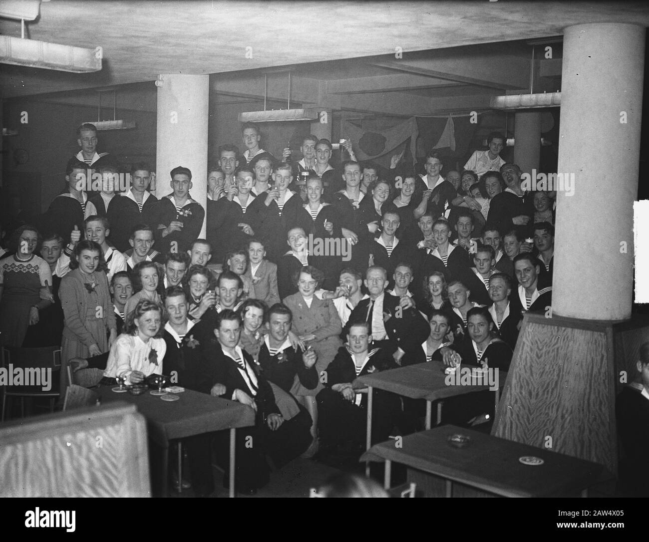 Marineparty zu Kattenburg Datum: 14. Februar 1951 Personenname: Kattenburg Stockfoto
