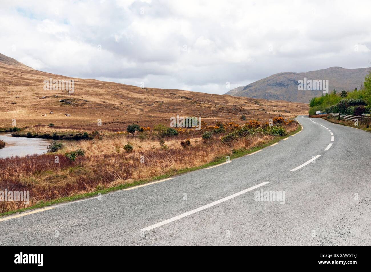 Landschaft in der Nähe von Delphi, County Mayo, Irland Stockfoto