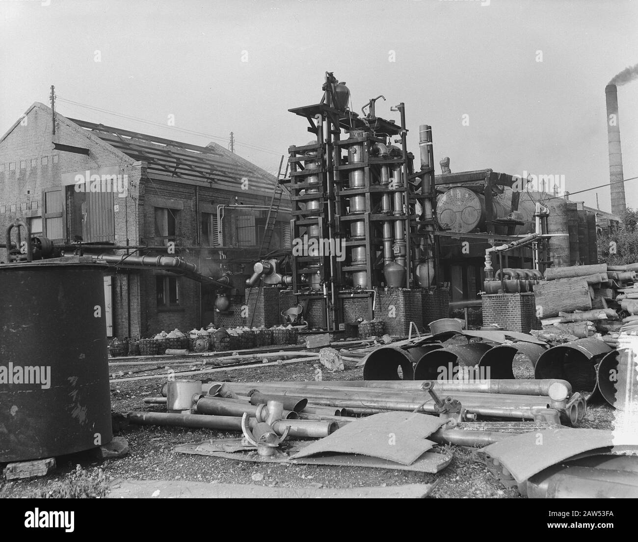 Sprengstoff in der Sprengstofffabrik in Ouderkerk Datum: 24. Juni 1953 Standort: Ouderkerk Stichwörter: Schießpulverfabriken, Explosionen Stockfoto