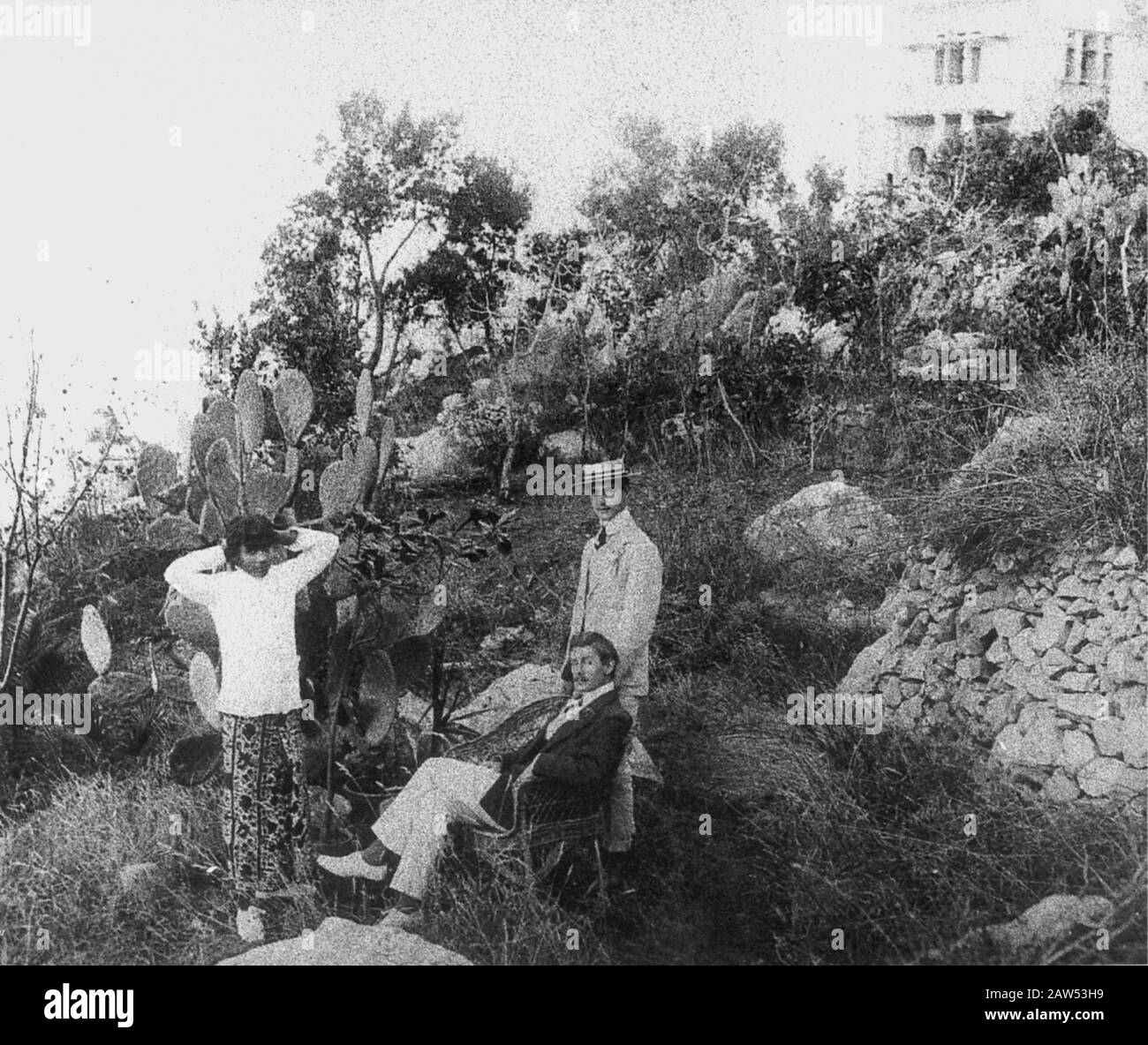 1905 Ca, Insel Capri, Italien Der französische Dichter Graf FERSEN