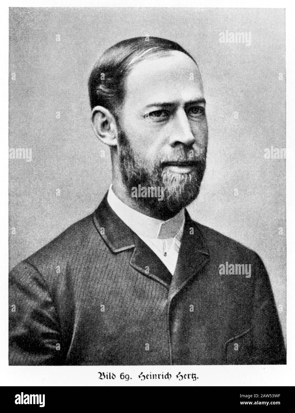 1885 Ca, DEUTSCHLAND: Der gefeierte Physiker HEINRICH RUDOLF HERTZ (* 1857; † nach 1895), der die Elektromagne aufklärte und erweiterte Stockfoto