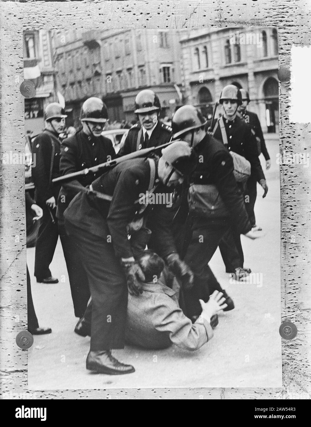 Unruhe in Triest Datum: 7. November 1953 Stockfoto