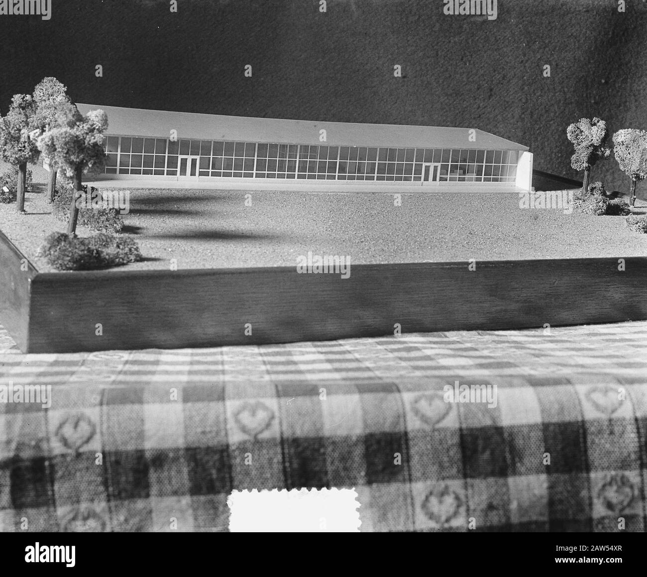 Aufnahmemodell Park Rekonvaleszenz Datum: 1. Dezember 1953 Schlüsselwörter: Rekonvaleszenzhäuser, Modelle Stockfoto