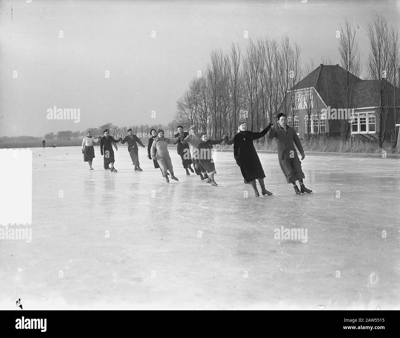 Provinzmeisterschaften Skate Drive Pairs Datum: 28. Januar 1954 Schlagwörter: Skate Drive Stockfoto