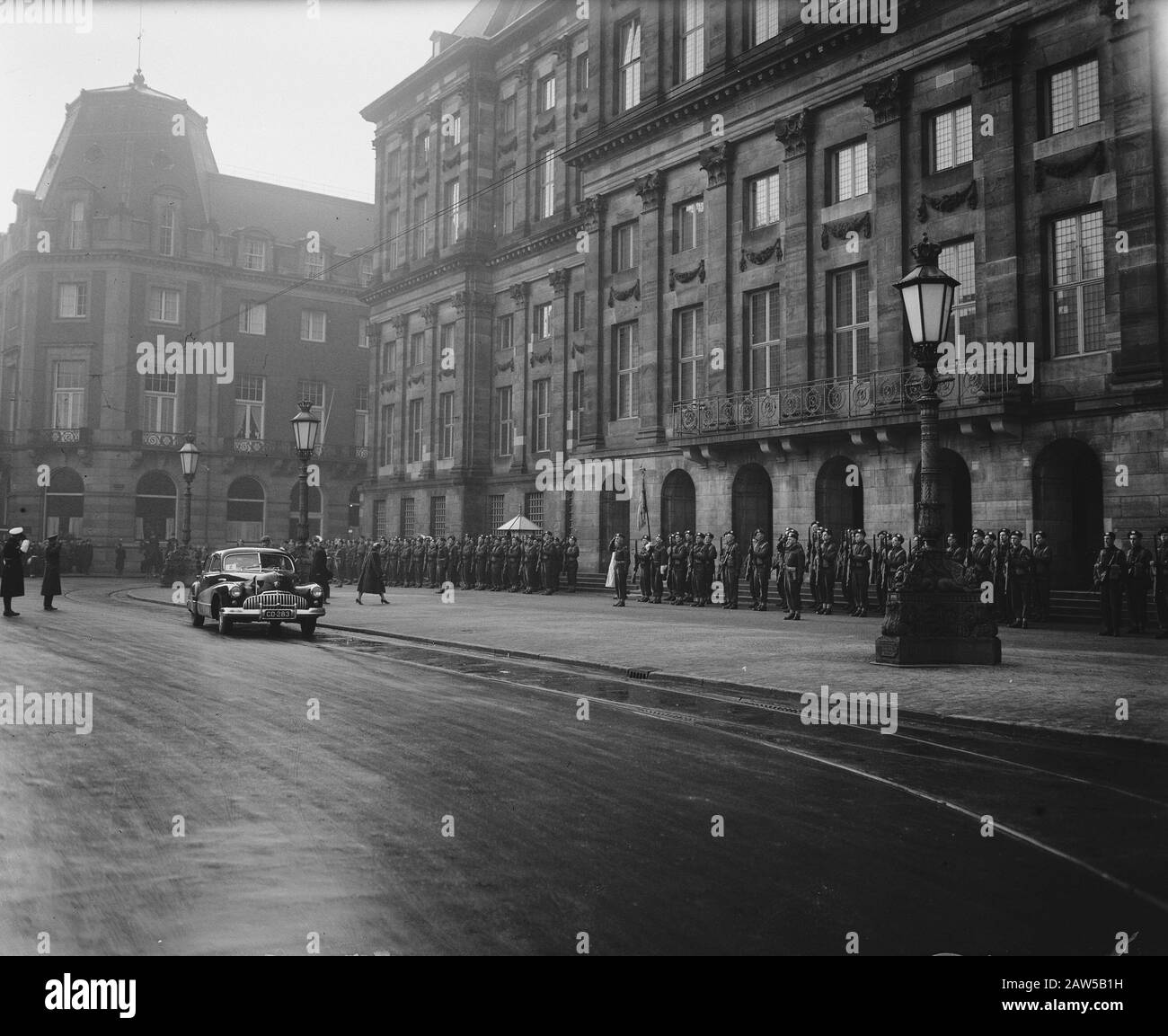 Neujahrsempfang im Königspalast Koninklijke zum Diplomatischen Corps Datum: 19. Januar 1948 Ort: Amsterdam Schlagwörter: Diplomaten, Empfänge Stockfoto