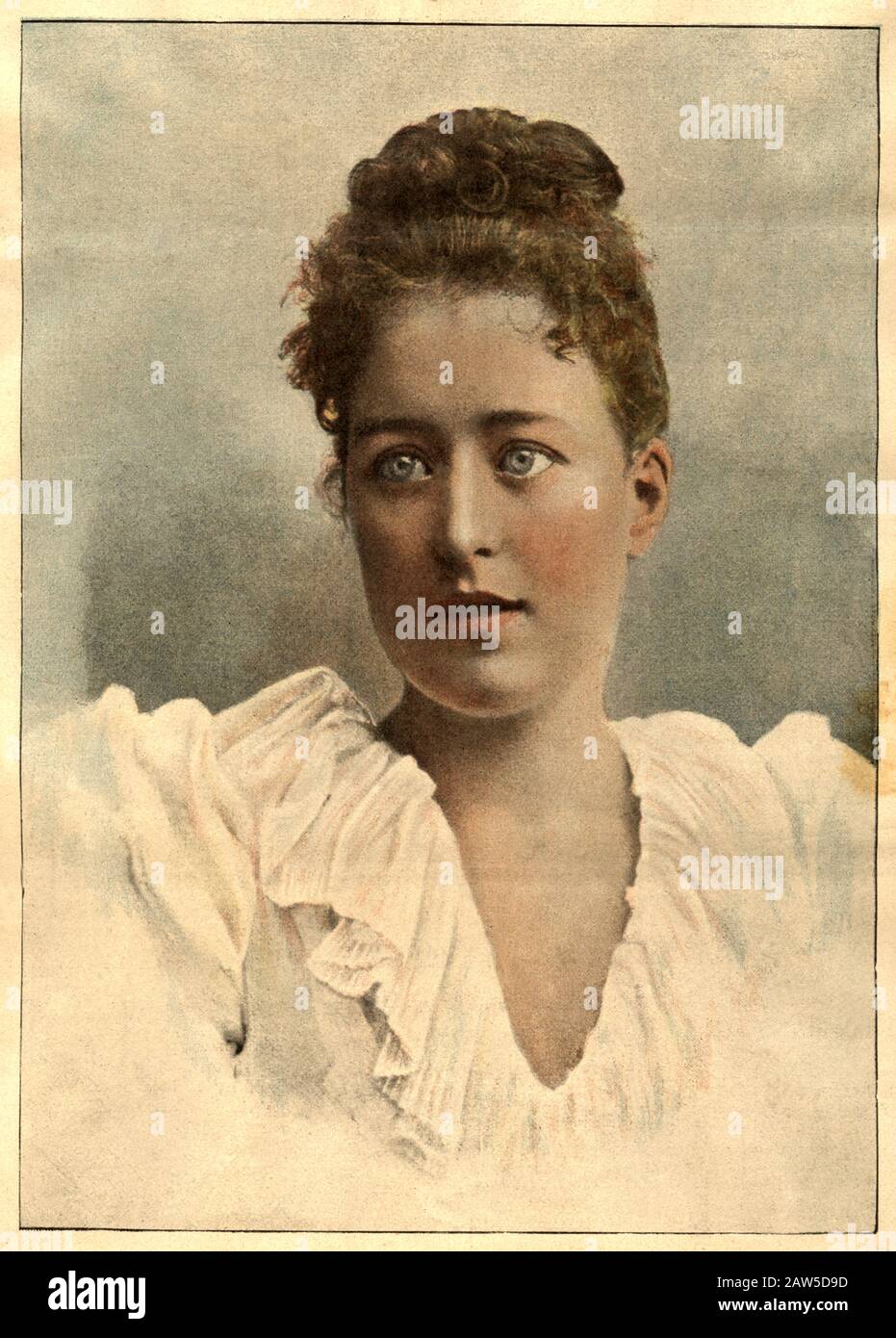 1892 , Wien , ÖSTERREICH : MARGHERITA HOYOS ( Marguerite Malvine , 1871 - 1945 ), verheiratet mit dem Politiker Graf Herbert Von BISMARCK (* 1849; † 1904/05) Stockfoto