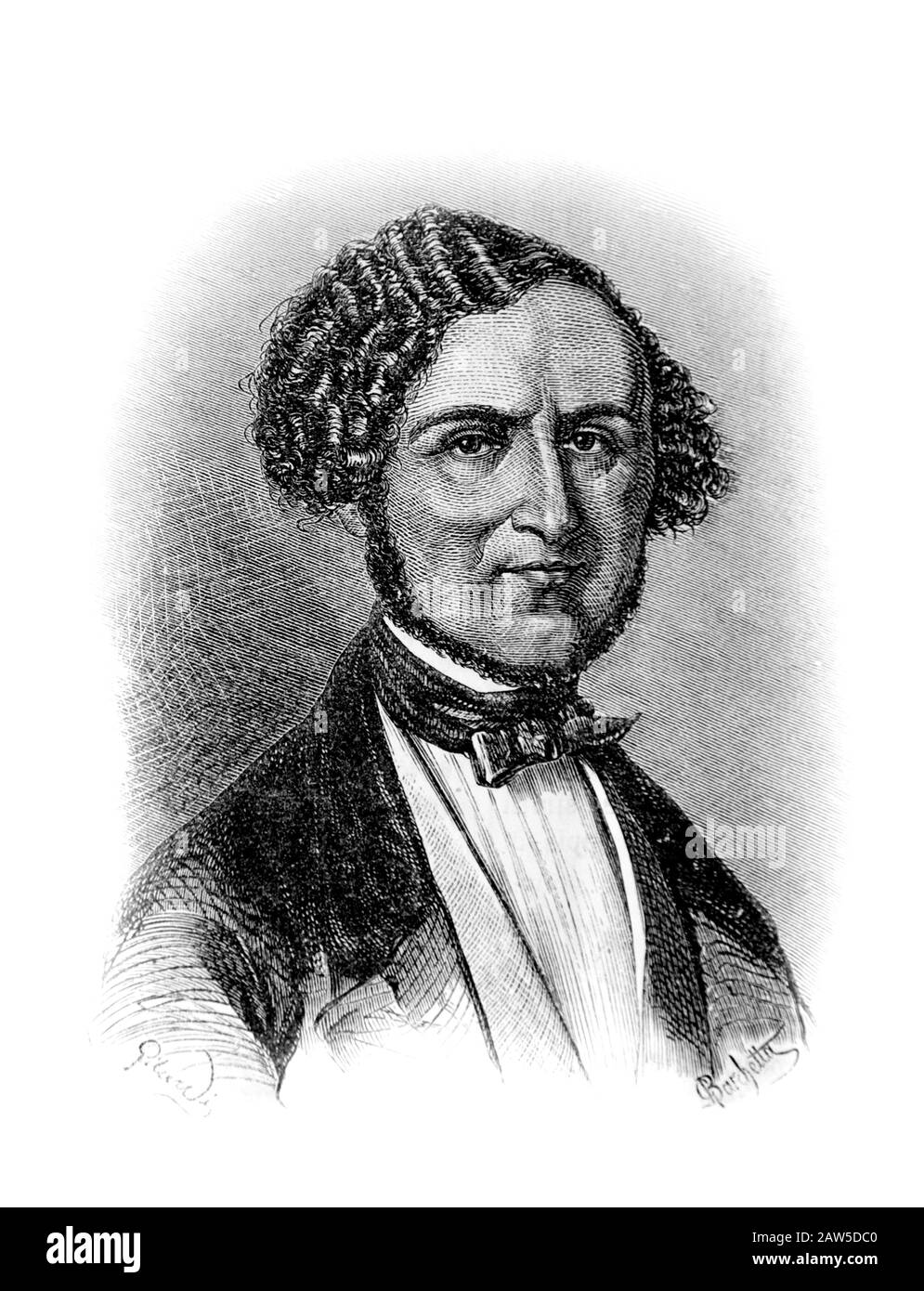 1830 Ca, ITALIEN: Der italienische Physiker und Patriot MACEDONIO MELLONI (* zwischen den Jahren von 1780-1964), der sich durch die Tatsache auszeichnet, dass die Strahlungswärme ähnliche Phys besitzt Stockfoto