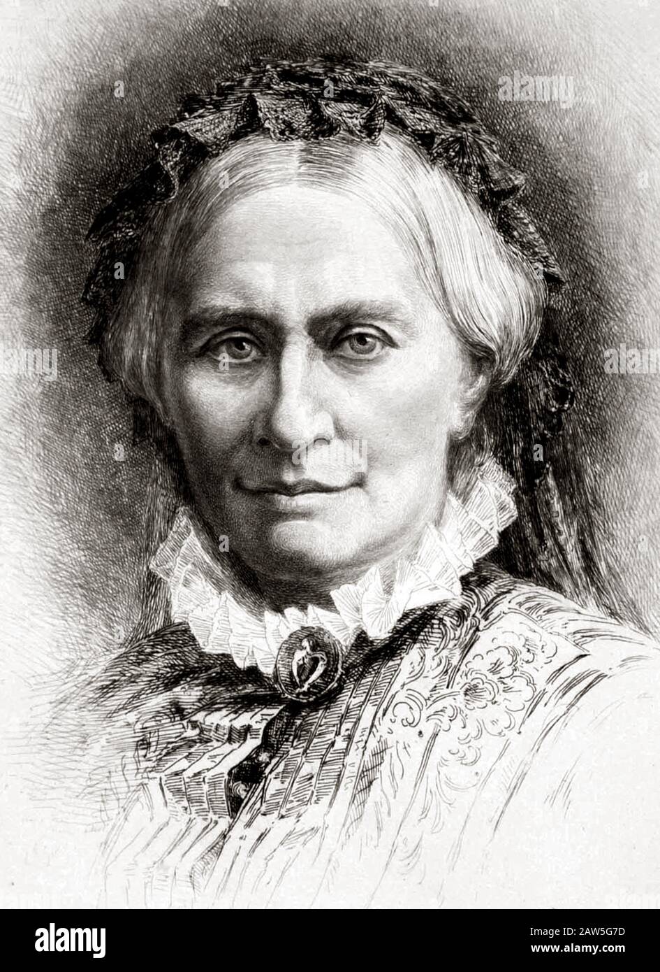 1890 Ca, DEUTSCHLAND: Die deutsche Pianistin und Musikkomponistin CLARA SCHUMANN (* um WIECK, * um 187; † um 1896). Frau von Robert Schumann, die einen Teil von ihm benutzte Stockfoto