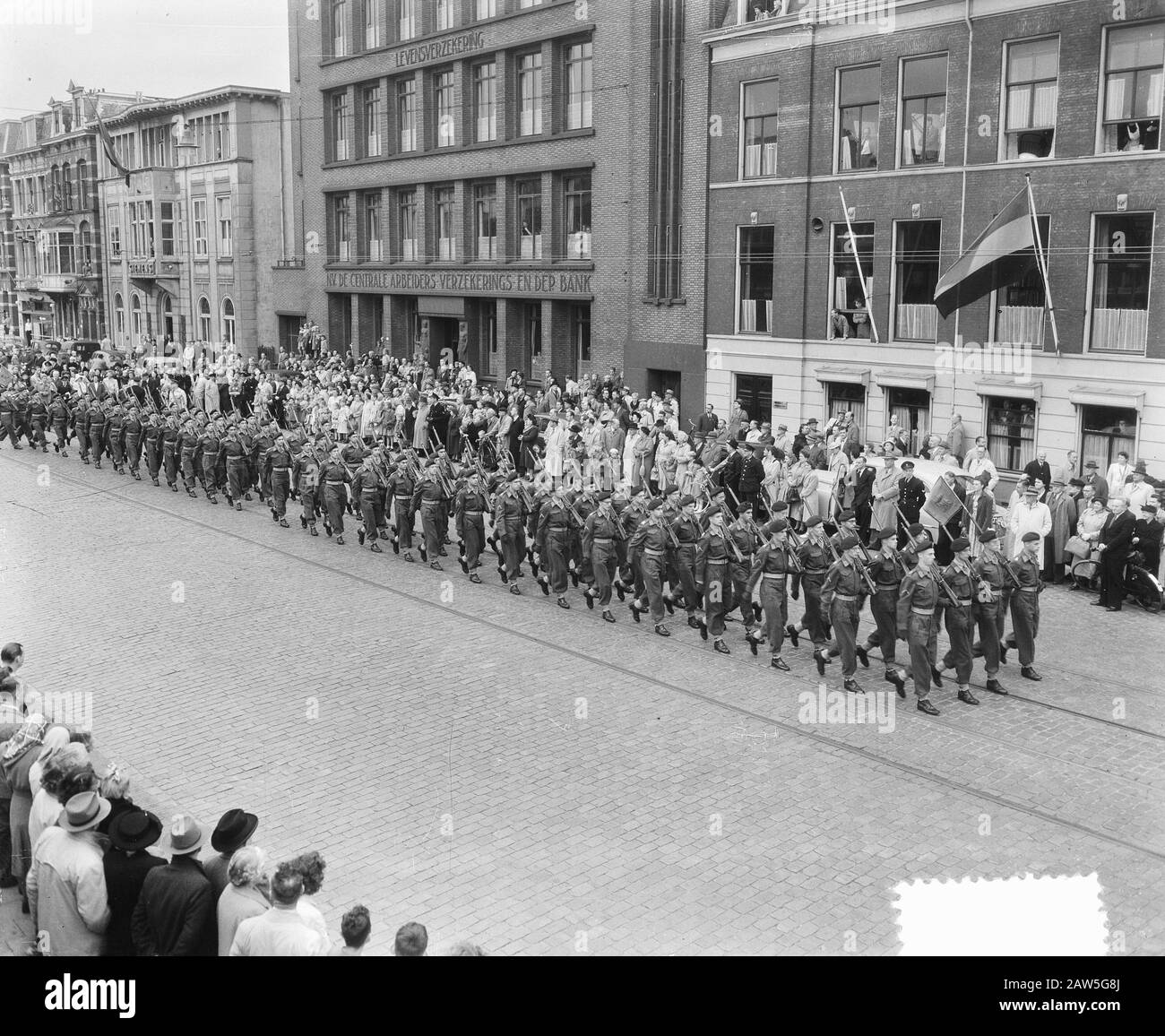 Eröffnung der Status-General. Datum: 18.September 1951 Ort: Den Haag, Südholland Schlüsselwörter: Parlamentseinrichtung Name: KMA, Generalstaaten Stockfoto