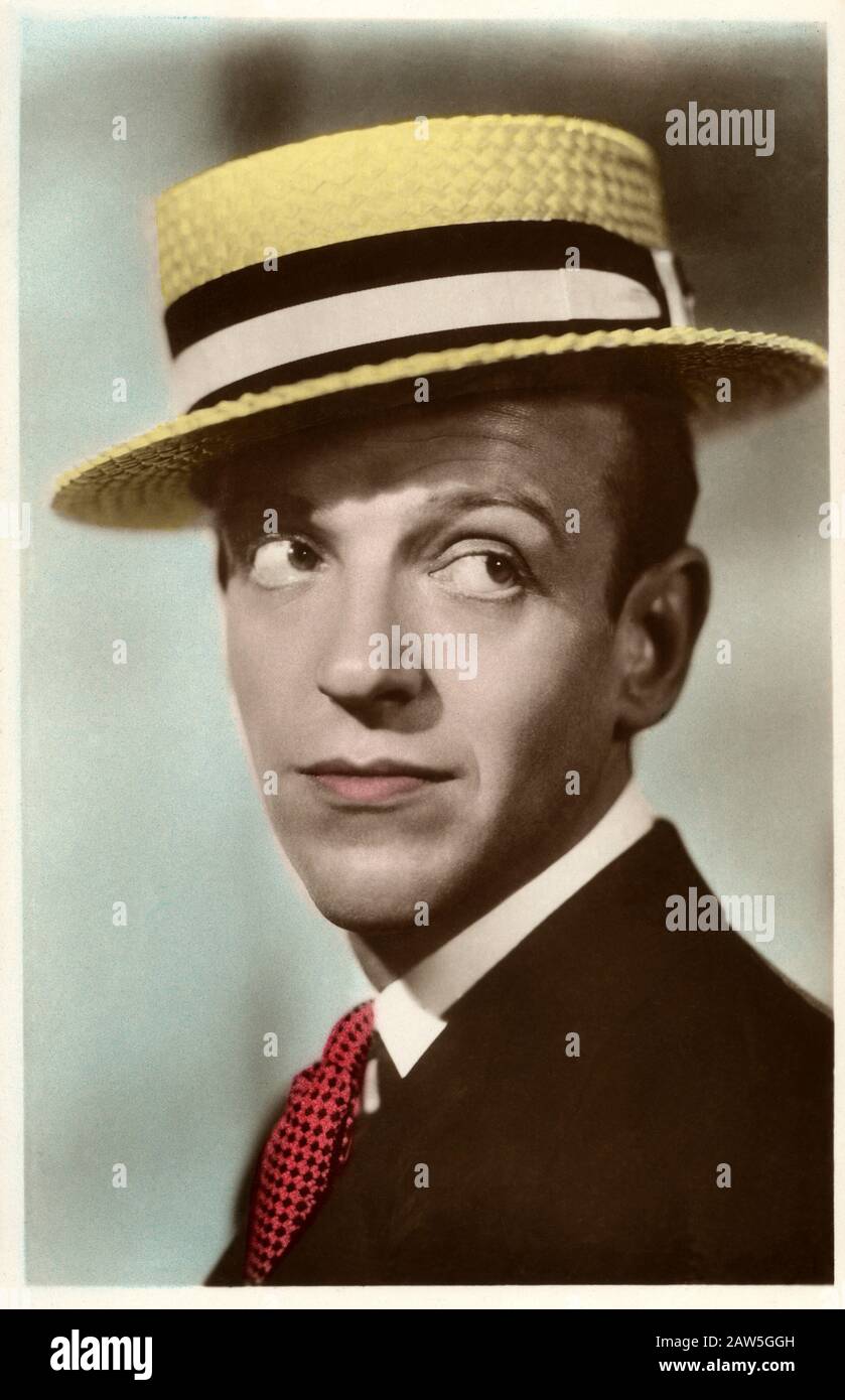 1937 Ca, USA: Der Filmschauspieler und Tänzer FRED ASTAIRE (* 1899 in ASTAIRE; † 1987) in einem pubblicitären Schuss . - KINO - ATORE CINEMATOGRAFICO - Krawatte - Krawatte Stockfoto