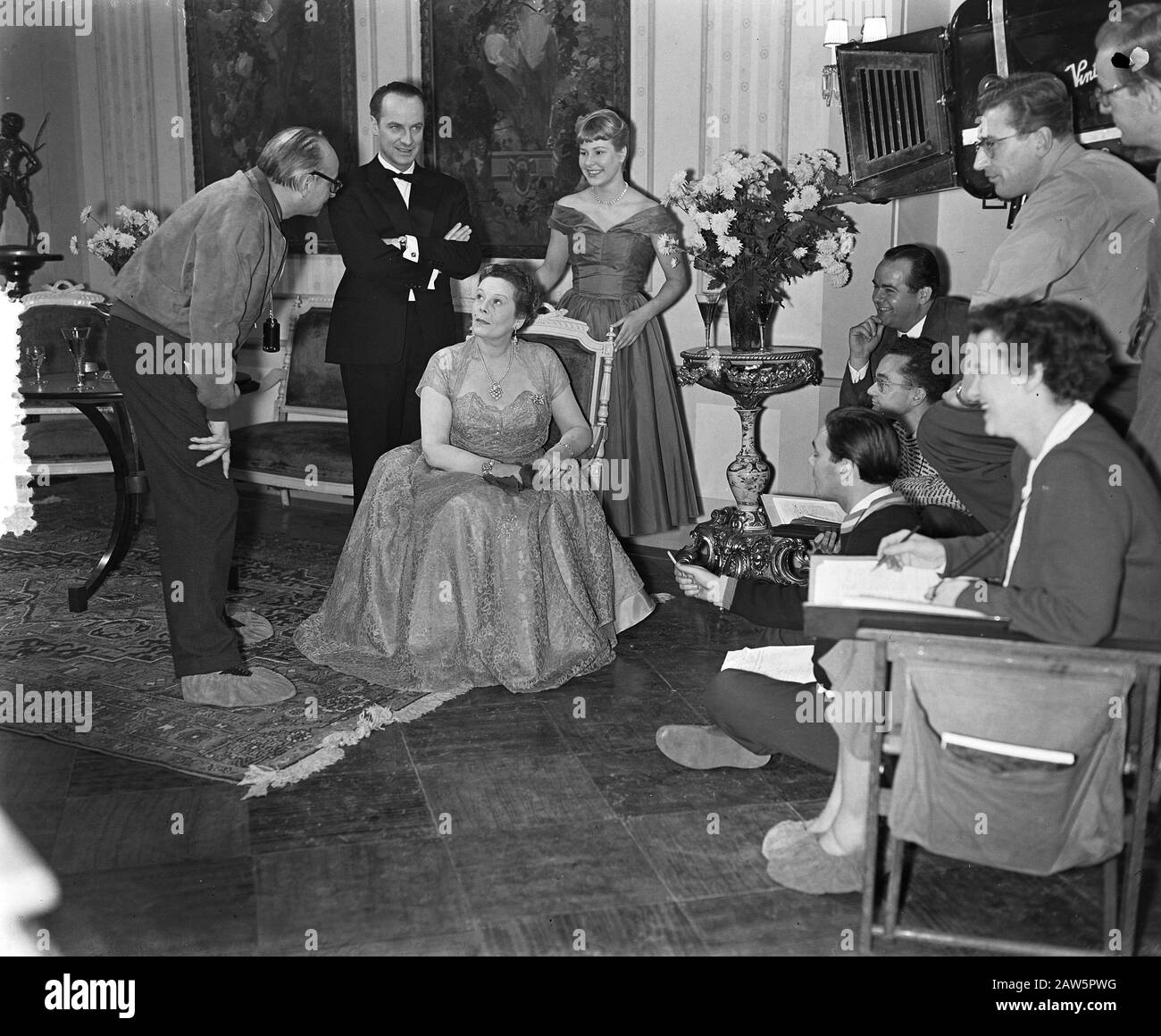 Aufnahme Cinetone Studio William Pearl Movie Datum: 8. November 1954 Personenname: Sonneveld, Wim Stockfoto