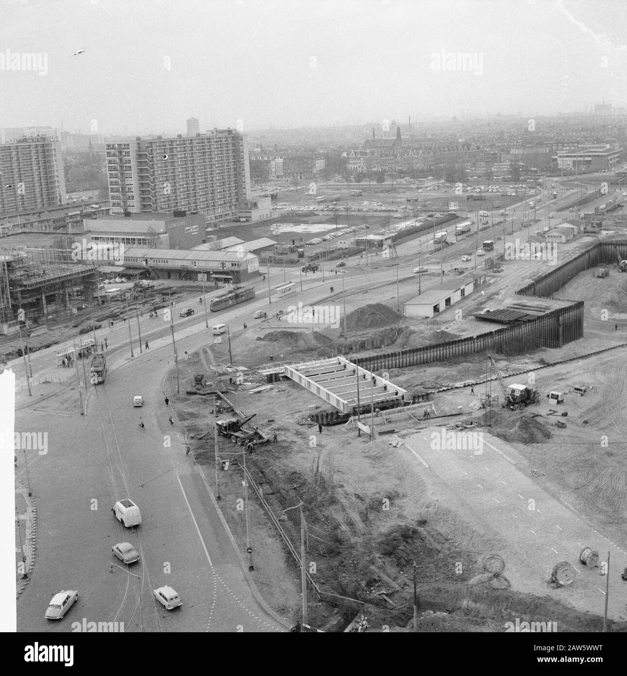 Unterirdisches Arbeitsdatum: 2. November 1961 Schlüsselwörter: U-Bahnen Stockfoto