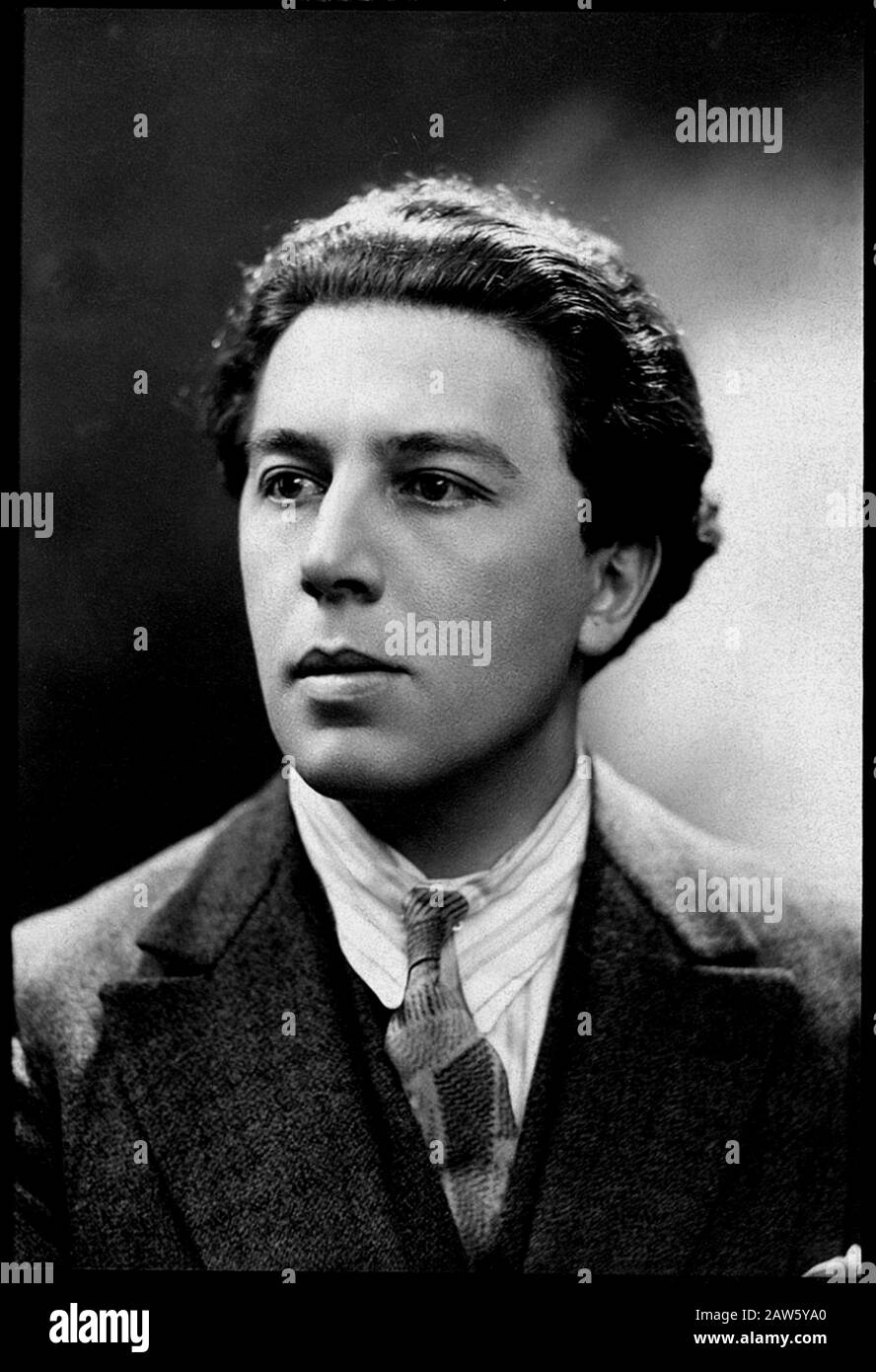Frankreich : der Gründer des französischen Dichters Surrealismus, Schriftsteller , Anarchist und Antifa-Faschist André BRETON (* um 1896; † 1966), Foto von Henri Manuel Stockfoto