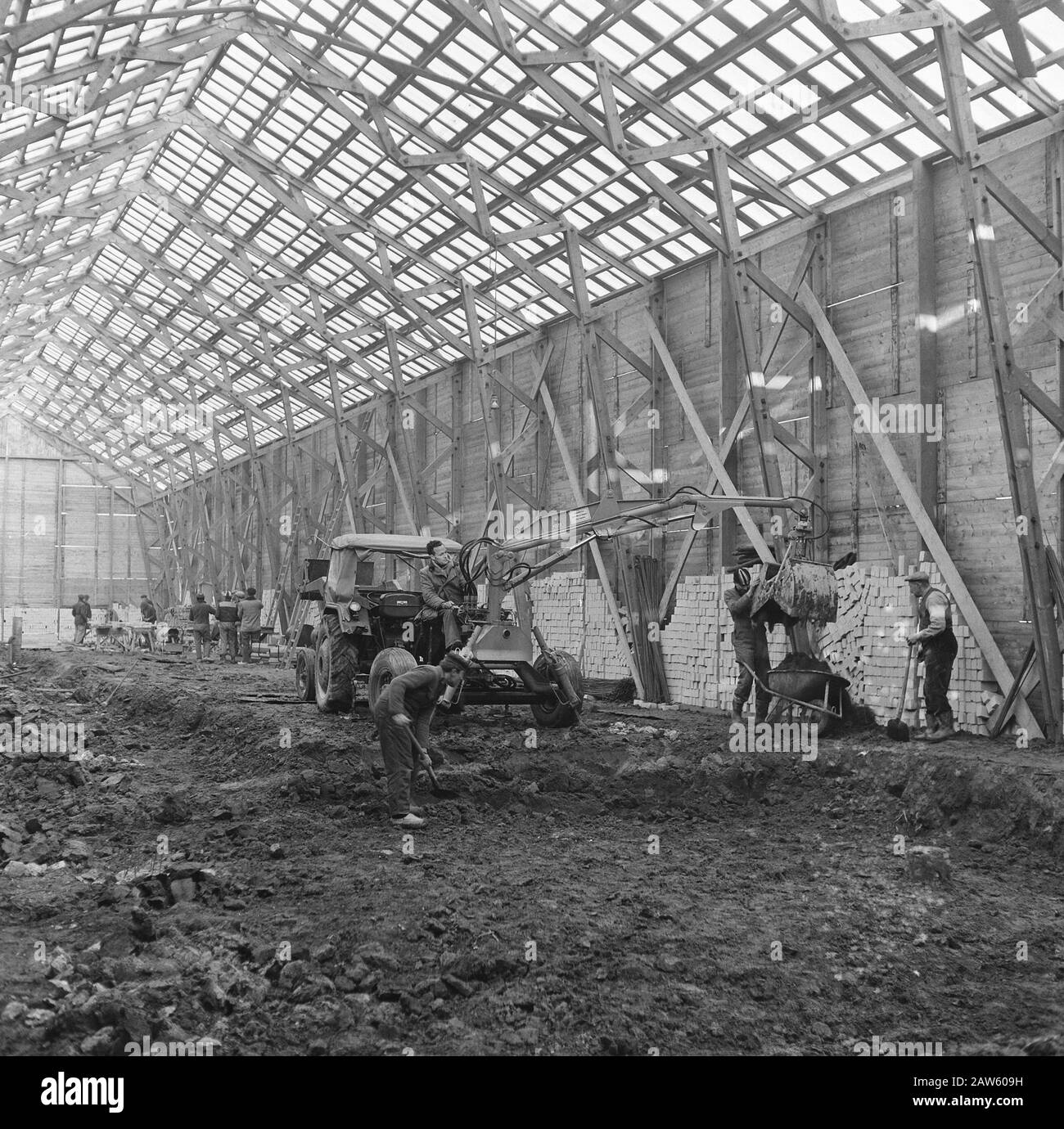 Neue Methode erstellen Winter von Compagnie De Kooter Werkendam Datum: 15. Januar 1966 Standort: Noord-brabant, Werkendam Stockfoto